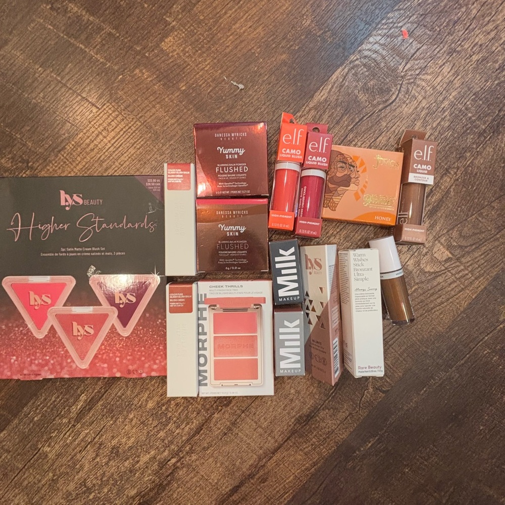 Blush/Bronzer Bundle: LYS, Milk, ELF, Juvias, Danessa, Haus Labs, Rare,Morphe